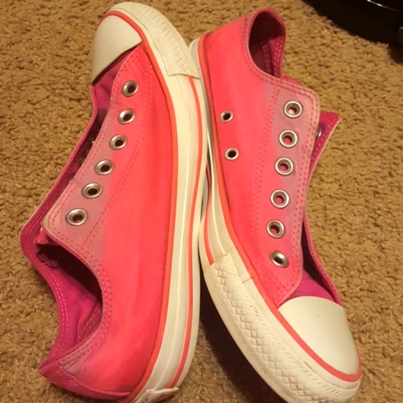 Pink Ombre Converse All-Star Shoes, Size 7 - Picture 2 of 7